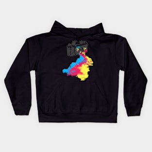 Camera CMYK Kids Hoodie